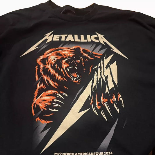 Bear Metallica M72 T-Shirt North American Tour Chicago 2024 On August T-Shirt