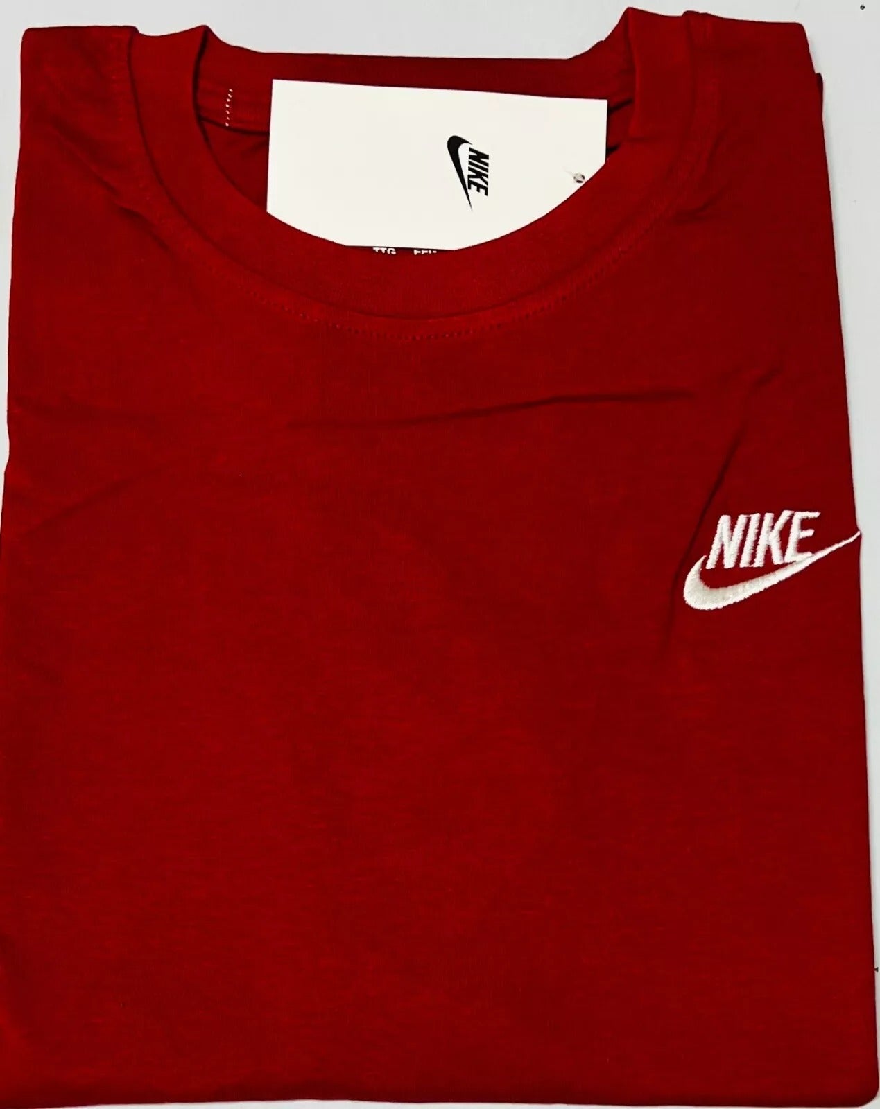 BRAND NEW NIKE EMBROIDERED LOGO SHORT SLEEVE CLASSIC CREW NECK T-SHIRT