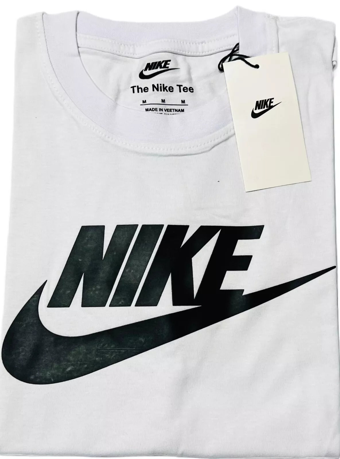 BRAND NEW NIKE EMBROIDERED LOGO SHORT SLEEVE CLASSIC CREW NECK T-SHIRT